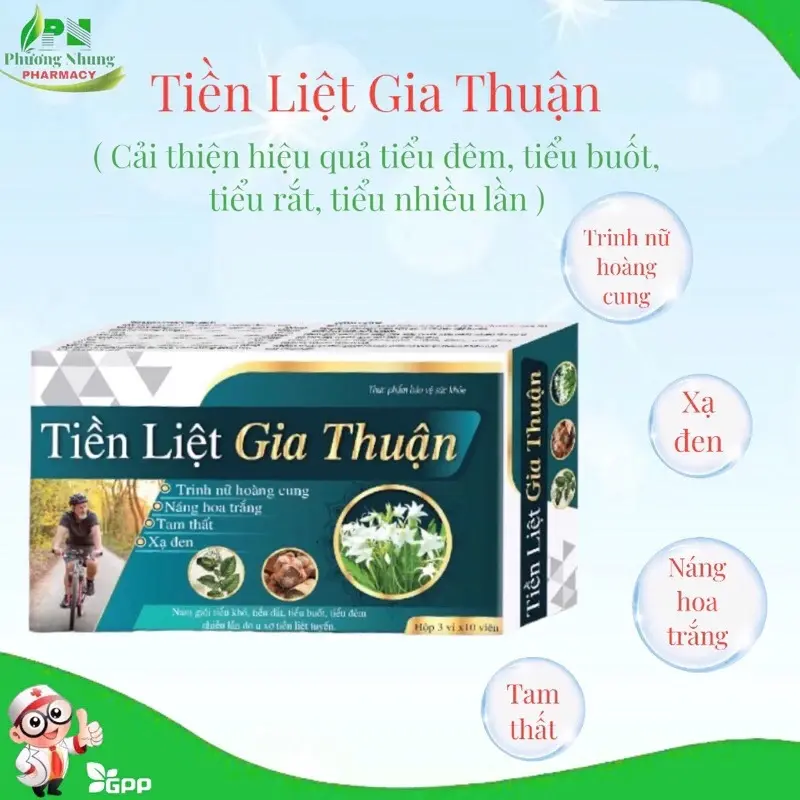 Viên uống Tiền liệt gia thuận - Giải quyết các vấn đề về tuyến tiền liệt