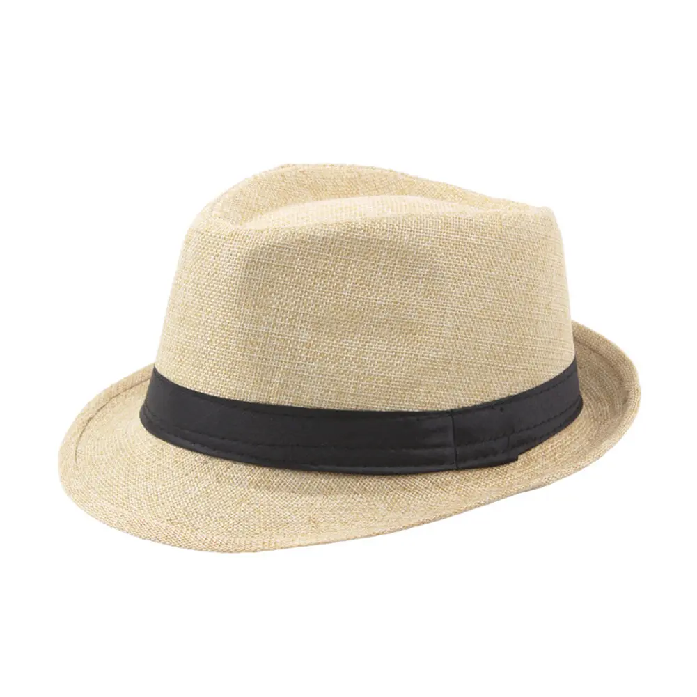Topi Felt Fedora Brim Lebar Warna Pepejal, untuk Lelaki, Topi Panama, Gaya Pengayun, Sesuai untuk Pantai Musim Panas, Sunhat, jenama chenx. neymar  kaos  kaki topi  hiking  gunung bag  kasut headguard  rugby