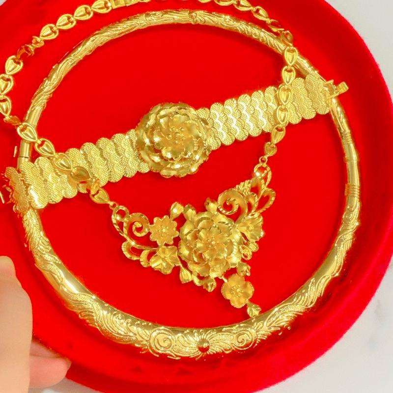 Bộ Trang Sức Cưới kèm hộp thiết kế Lovely khi đeo Cô Dâu Xinh ngày cưới Nhẫn  Voi Women Phụ nữ Kỷ niệm Lớp phủ kim loại sét cỏ