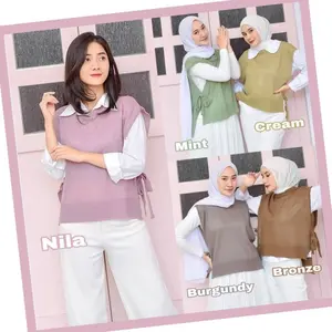 Vest Rompi Tali Outer Wanita Premium dan Murah /  ROMPI KOREA / Andin Outer Rajut Kekinian / Rompi Korean Style Premium / Vest Rajut Wanita / ROMPI TALI RAJUT / rompi rajut tali
