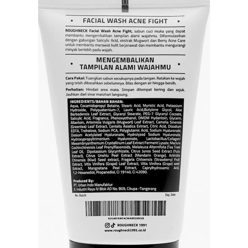 Roughneck MC005 Daily Facial Wash Acne Fight Wajah Muka Membersihkan Razor 2