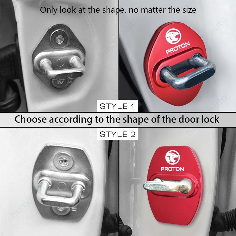 Product Introduction of 4pcs/set Car Door Lock Cover Protective Decoration Stainless Steel for Proton Wira Persona X50 Saga Vvt Waja X70 Iriz Exora Accessories 19