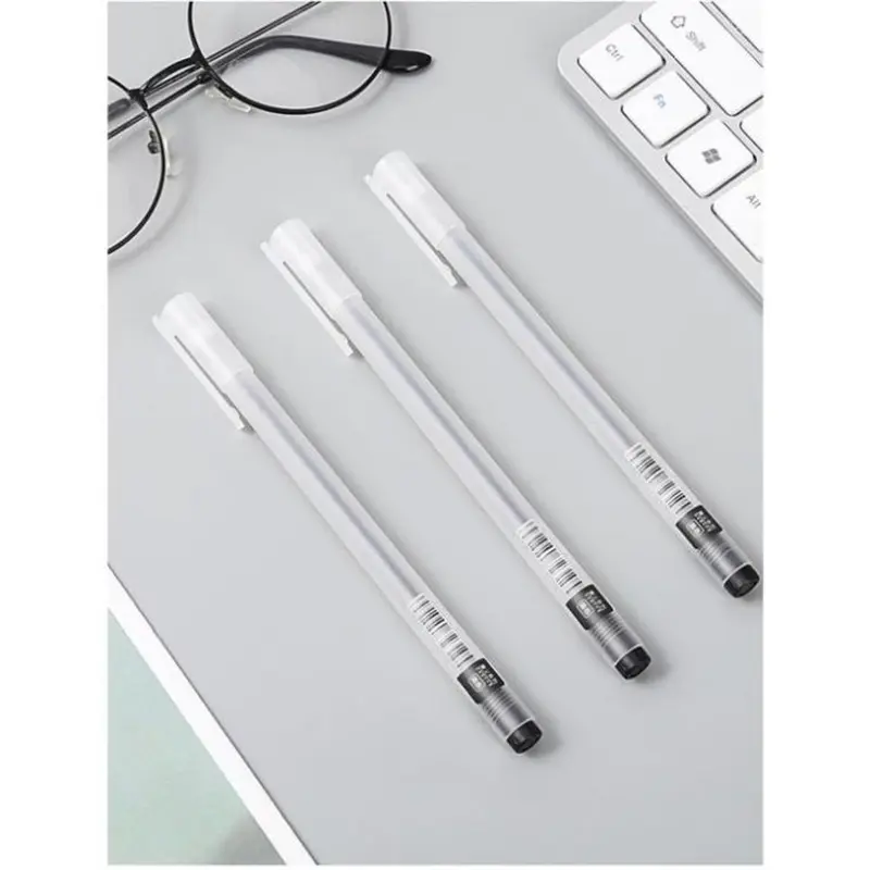 Bút gel vỏ nhám ngòi 0.5mm bút bi nước nhanh khô cao cấp bút mực gel viết trơn văn phòng phẩm 6