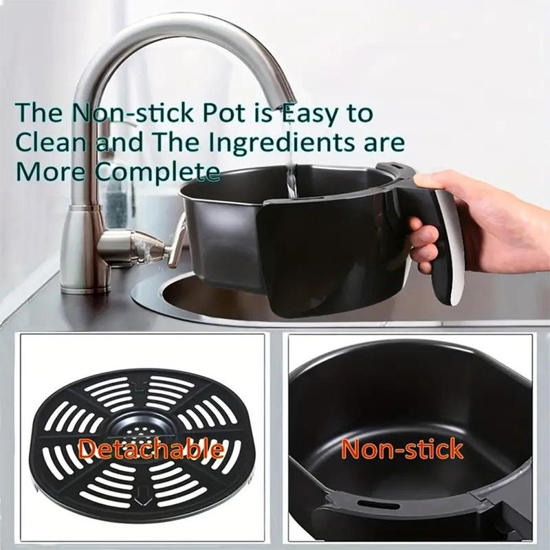 4.5L Large Capacity Air Fryer, Multifunctional Touch Screen Non-stick Electric Fryer, Multi-functional Household Food Cooker, Kitchen Appliances For Daily Use, Stocking Fillers Gift 3