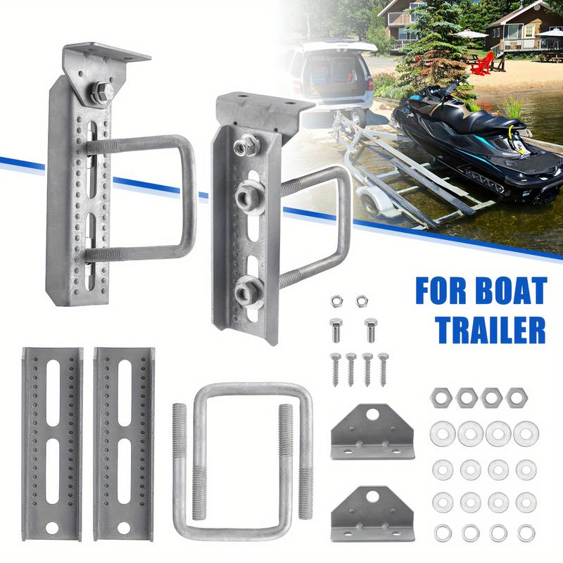 New 4 Packs 8inch Boat Trailer Bunk Bracket Support Kit With Hardware ...