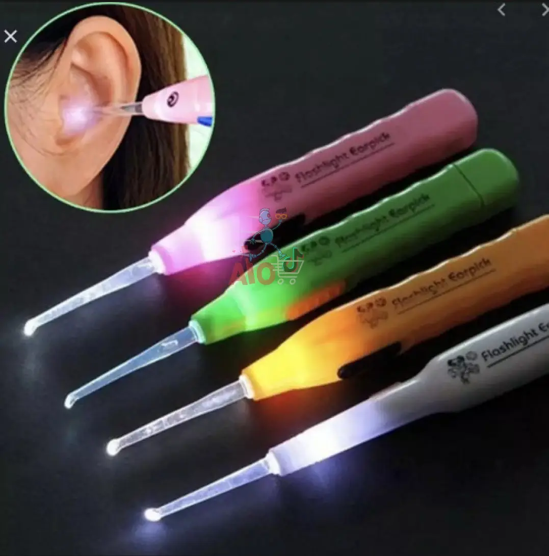 Pembersih kotoran Telinga Korek Kuping LED Earpick Flashlight Senter 3 in 1 Kotoran Removal