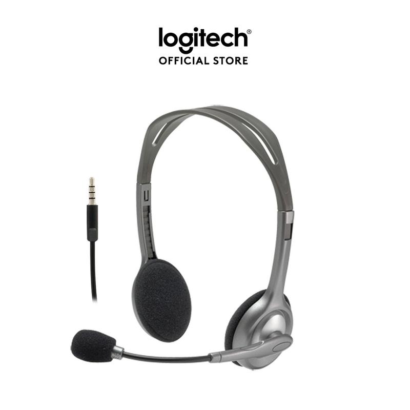 Tai nghe chụp tai Logitech H111 - 1 jack 3.5mm, Mic khử giảm tiếng ồn Nhét Tai Không Dây Nghe Nhạc