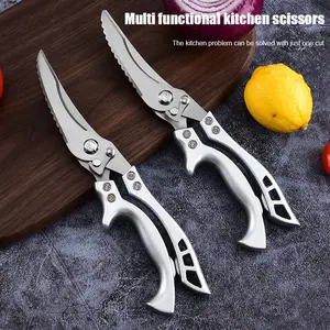 Gunting Makanan Dapur Gunting Tulang Ayam Stainless Steel Gunting Barbekyu Multifungsi