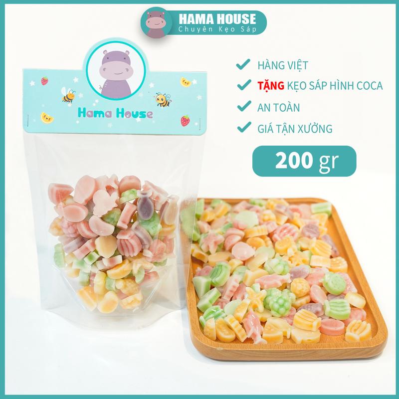 HAMAHOUSE - KẸO SÁP ONG 200gr - Size 2cm Ăn Vặt Food