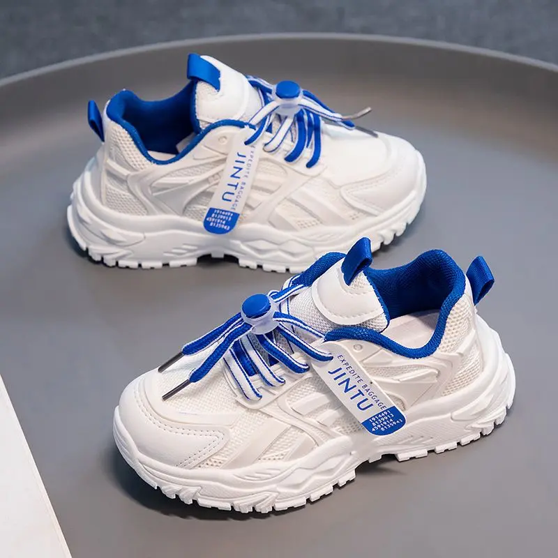 Dad Shoes Nhẹ Cho Bé Gái, Phong Cách Mới Mùa Hè Và Mùa Thu, Thời Trang Trẻ Em, Đế Mềm, Giày Trắng, Giày Thể Thao Thường Ngày Cho Bé Gái, Hợp Xu hướng, HK, 20242024 giày  kuromi  bé  gái 6