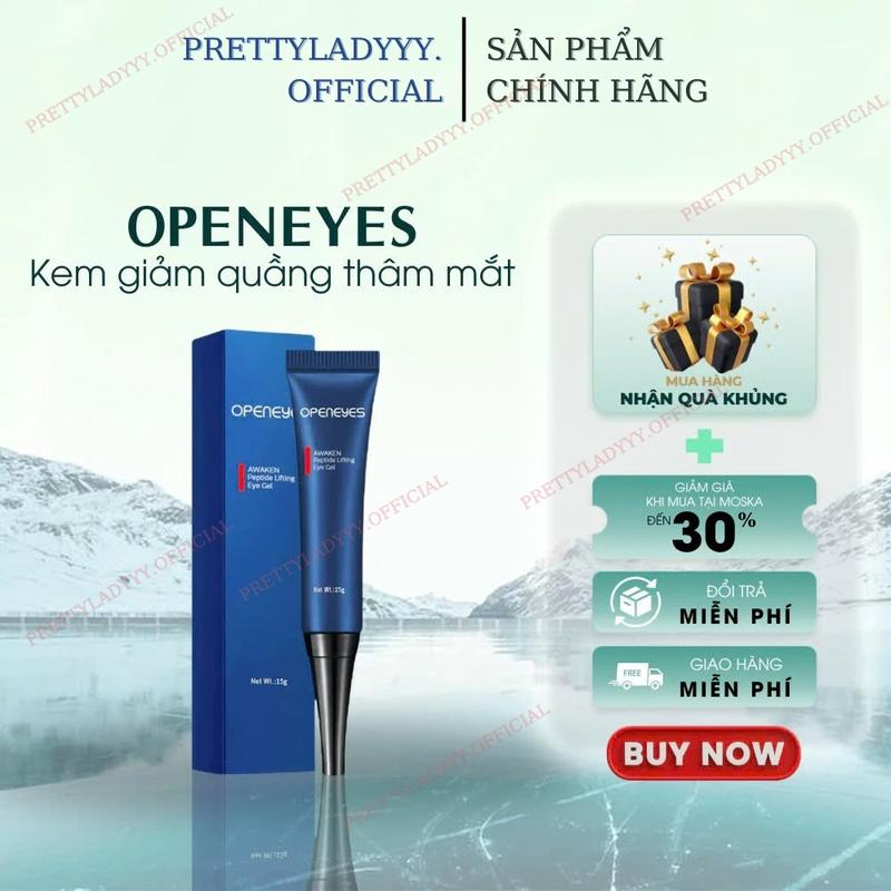 Kem Tan Quầng Thâm Bọng Mắt Openeyes -Kem Openeyes Dưỡng Ẩm Giusp Trẻ Hóa Da, Cải Thiện Quầng Thâm, Bọng Mắt