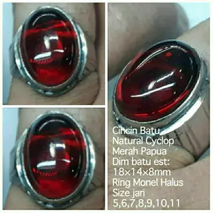 CINCIN BATU RED CYCLOP KRISTAL