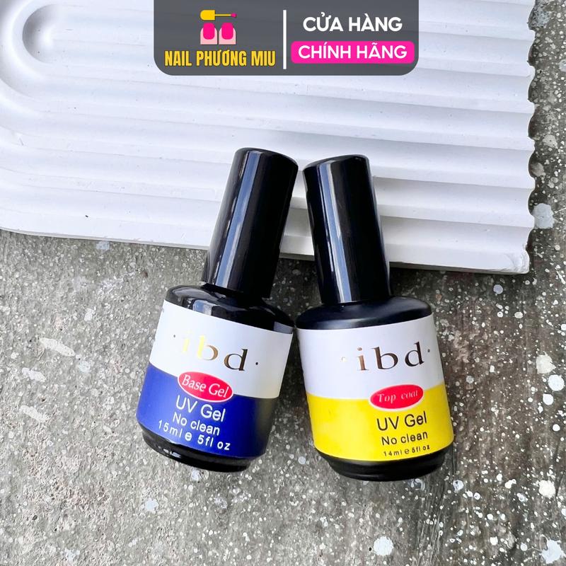 [Chính Hãng] Base Top IBD Siêu Liên Kết Gel Trong Suốt 15ml, Bền Móng Làm Nail, Bảo Vệ Móng, Ngăn Ố Vàng, Tăng Độ Bóng Tự Nhiên Nữ Women