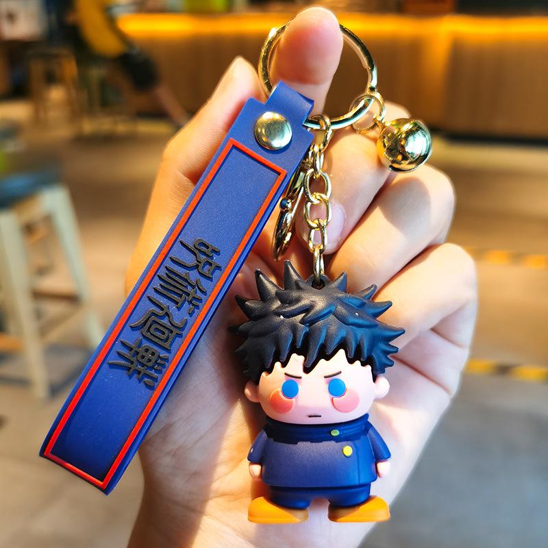 Dây Chuyền Chìa Khóa Silicon, Chủ Đề Jujutsu Kaisen, Mô Hình Satoru Gojo Và Geto Suguru, Móc Chìa Khóa, Móc Khóa Anime, Quà Tặng Cho Bạn Bè Women Nữ 7