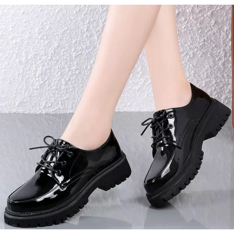 Pacxie Sepatu docmart wanita /sepatu wanita docmart basic/ sepatu loafers wanita terlaris bisa bayar ditempat 4