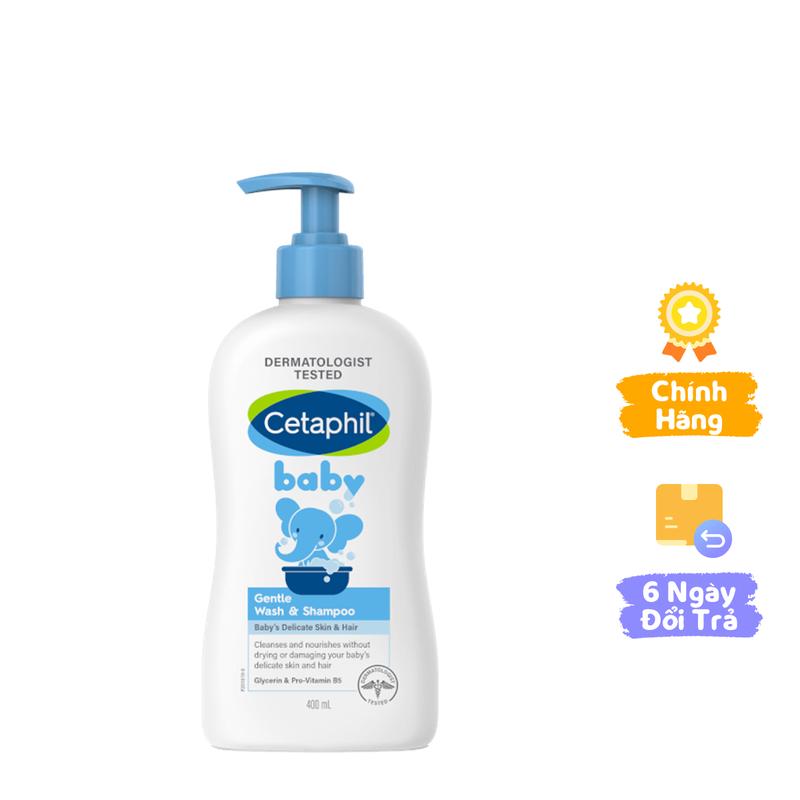 Sữa tắm gội cho trẻ em Cetaphil Baby Gentle Wash&Shampoo 400ml
