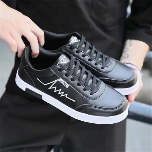 Sepatu Casual PTR08 Untuk Pria dan Wanita Termurah Warna Putih Olahraga Sport Shoes Sneakers Hitam 5