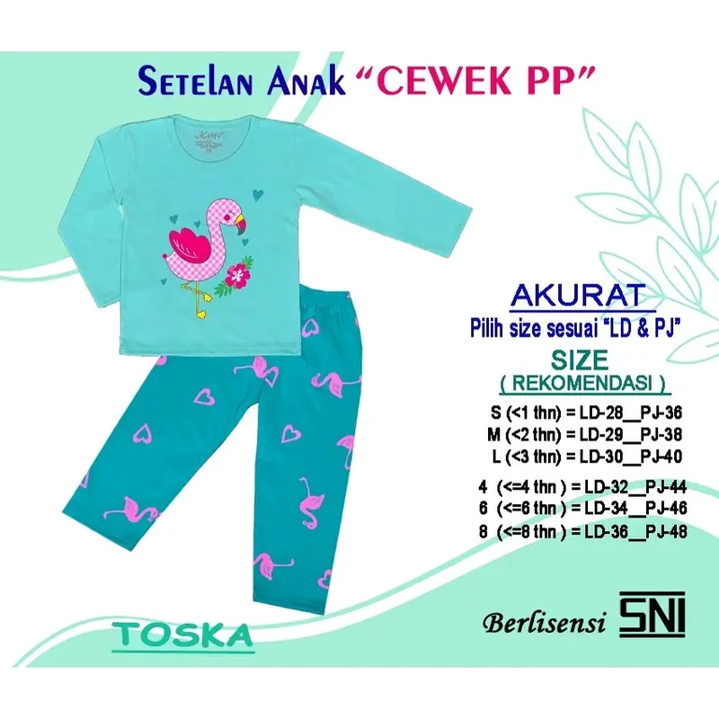 SETELAN PP / SET BAJU ANAK CEWE LENGAN PANJANG *STAR LOVE EDITION* 2