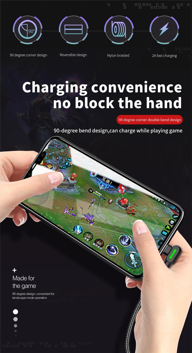 Product Introduction of Lovebay 3M USB Cable Fast Charging Cable Type C LED Phone Charger Data Cord For Huawei Xiaomi Samsung Phone Charger Fast Cable Smartphone Cellphone 1