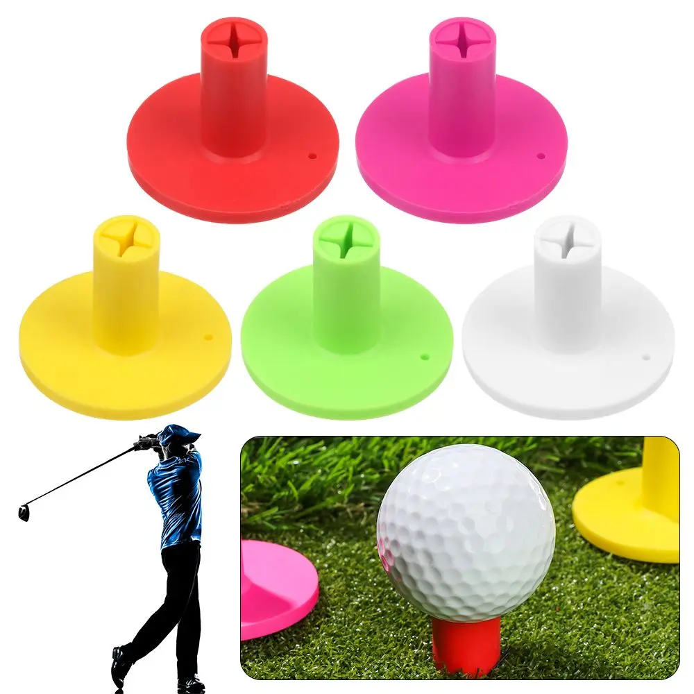 Practice Accessories Colorful Training Practice Accessories Sports Part Durable Rubber Golfer Ball Tees Holder Golf Tees