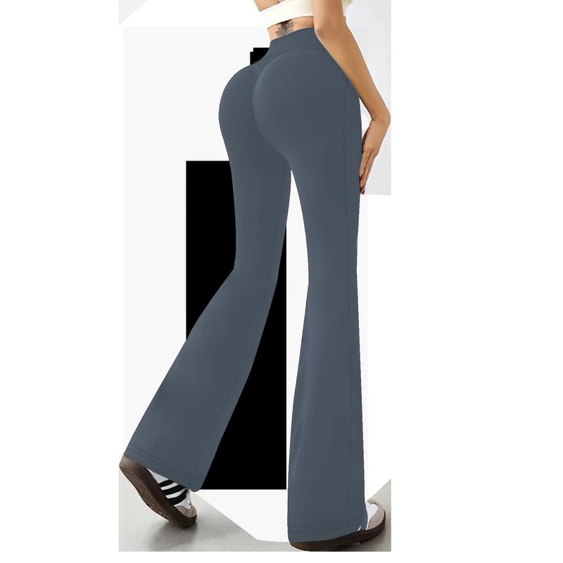 1 pair of Women's yoga pants, tummy control fitness leggings with non-transparent flared design 1
