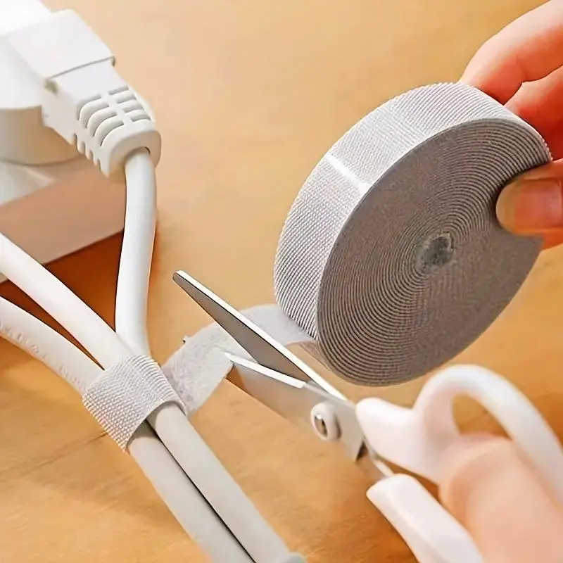Multifunctional Wire Organizer, Data Cable Headphone Cable, Power Cable Organizer, Desktop and Under Table Wire Fixing Straps, Reusable Self-adhesive Cable Ties