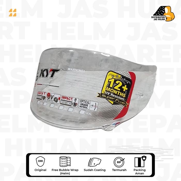 Gambar Kaca Helm Fullface KYT R10 / RC 7 / K2 Rider (Original) dari HelmPro Kota Bandung Tokopedia