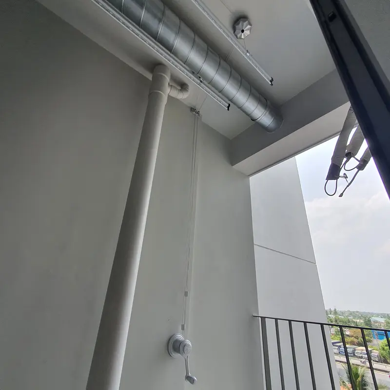 Giàn phơi quần áo Hòa Phát KS950 (Loại gắn trần ) Dài 1m5 - 1m8 - 2m 7