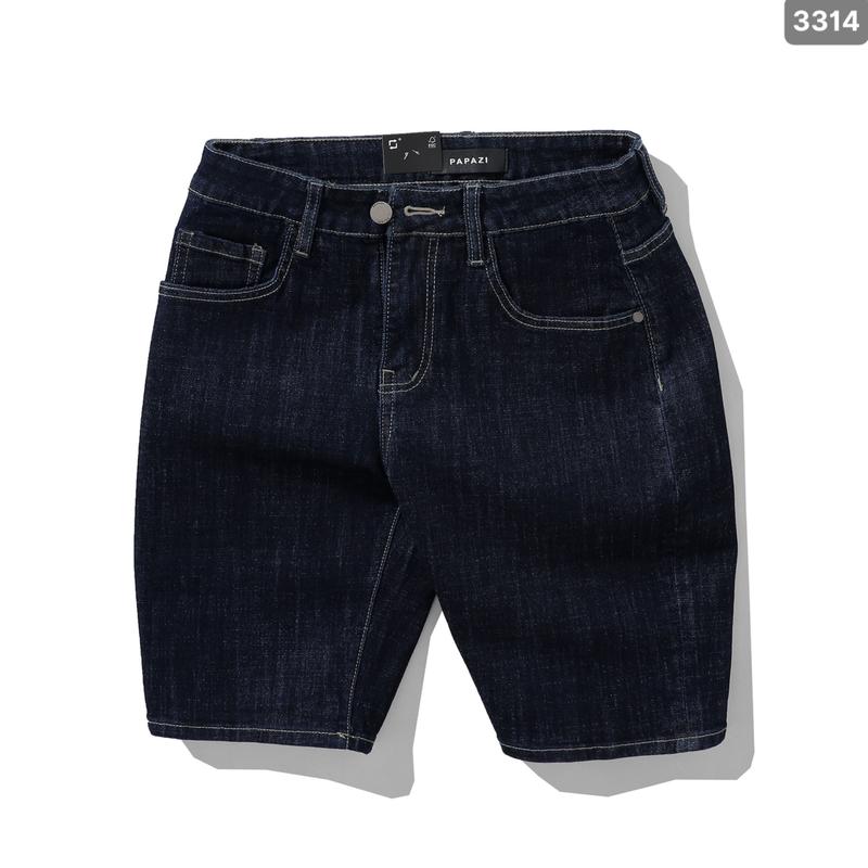 Quần short Mã_R3314, fom slim, gam màu xanh đen quần bò ngắn vải Jean form slim vừa người, dễ phối đồ, phong cách cá tính - PAPAZI