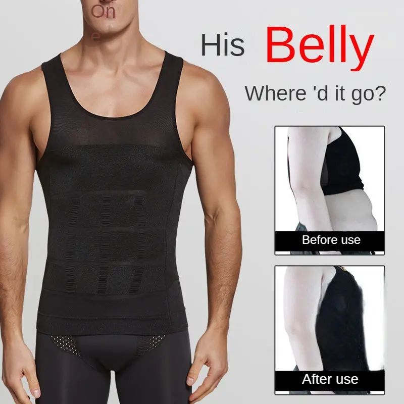 Slimming Compression Vest for Men - Invisible Design to Reduce Belly ...