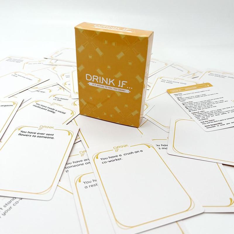Drink If Card Game, 1 Box Adult Party Board Game Card, Funny Card Game for Family, Friends and Couples, Romantic Game Night 4