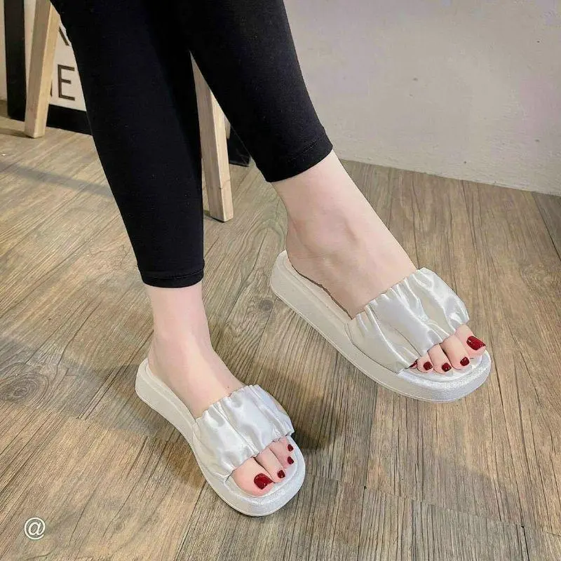 Dép bánh mì nhún - dép bánh mỳ nữ cao 3cm