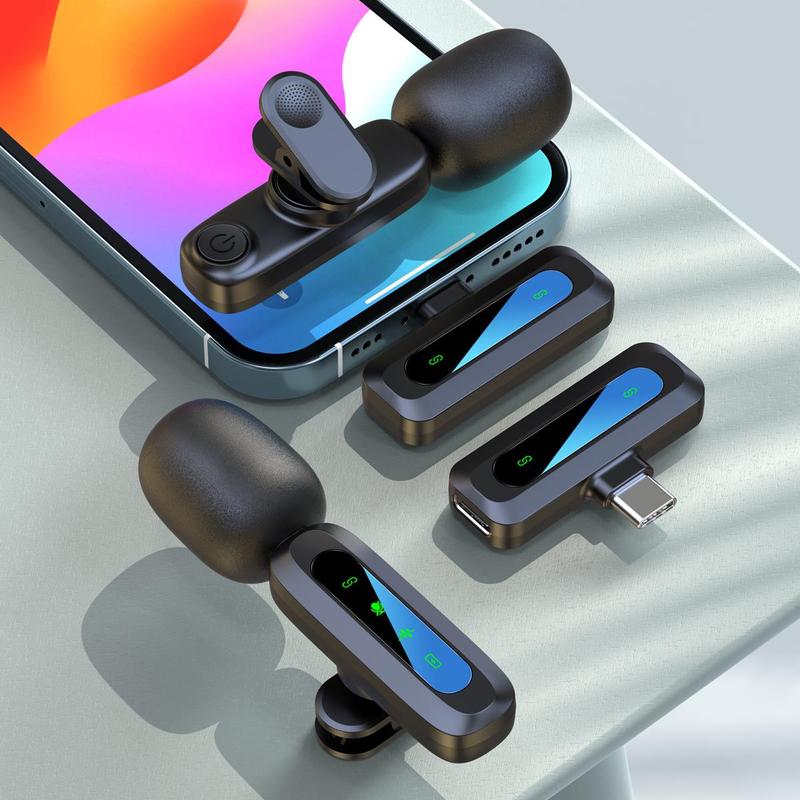 Wireless Microphone, Professional Wireless Microphone for iPhone & Android Phone, Clothing Microphone for Video Recording, Teaching, Interviews, Podcast 8