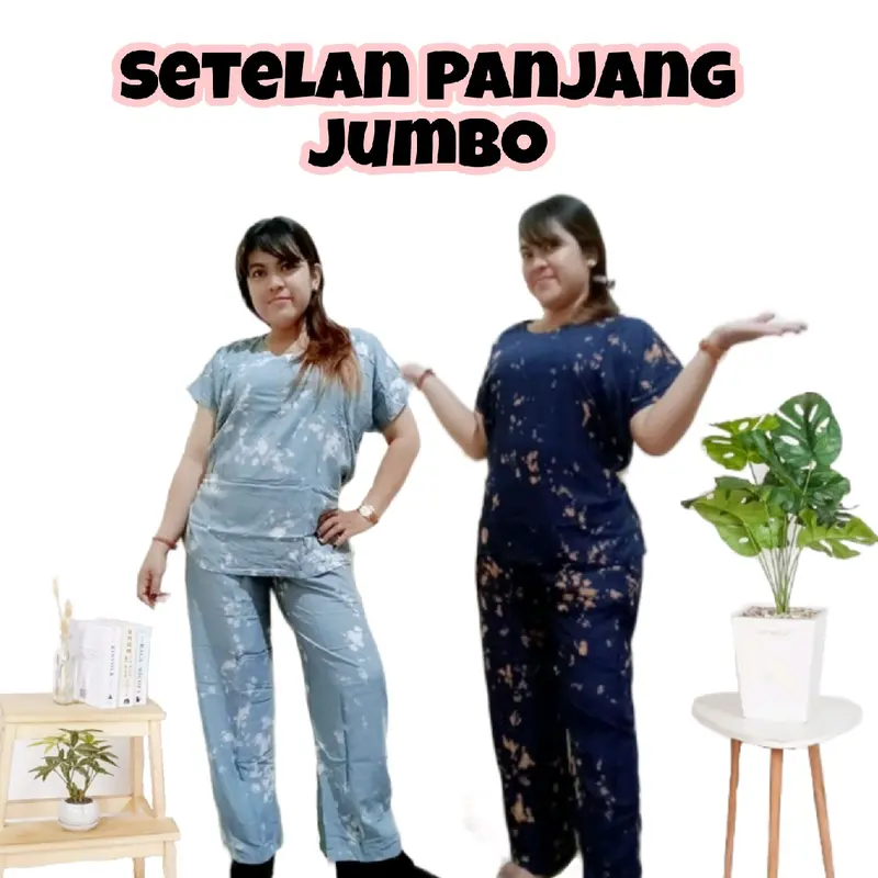 Setelan Panjang XXL Jumbo Tie Dye | Fit BB 80kg 0