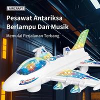 Gambar Pesawat Elektrik Cerdas Anak - Auto Anti Nabrak + Musik & Lampu LED, Hadiah 2-12 Tahun aircraft rc  bus  remote  control - Pesawat tempur dari Habibi toys_NEW Kota Administrasi Jakarta Timur 1 Tokopedia