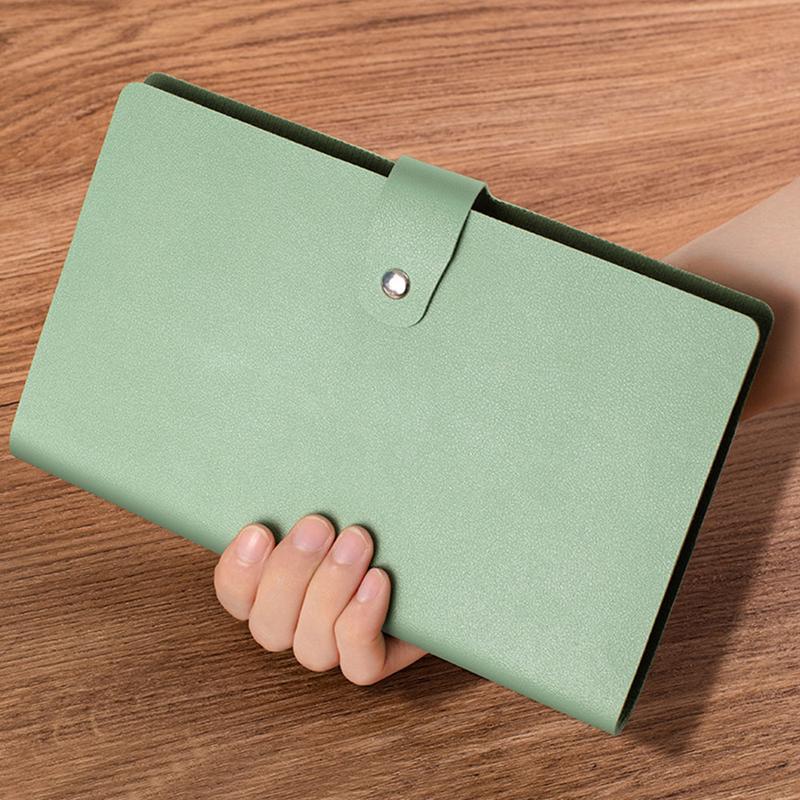 Product Introduction of Gift with Card Cover Bank Deposit Folder PU Large Capacity Bill Storage Check Folder Multifunctional Save Money Exchange Sorting Book Couples 26