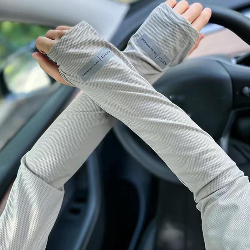 Product Introduction of Lengan Pelindung Matahari, Bahan Sutera Ais, Gaya Korea, Penutup Lengan Sukan, Stokin Tangan, Tudung, Tersedia dalam 4 Warna 23