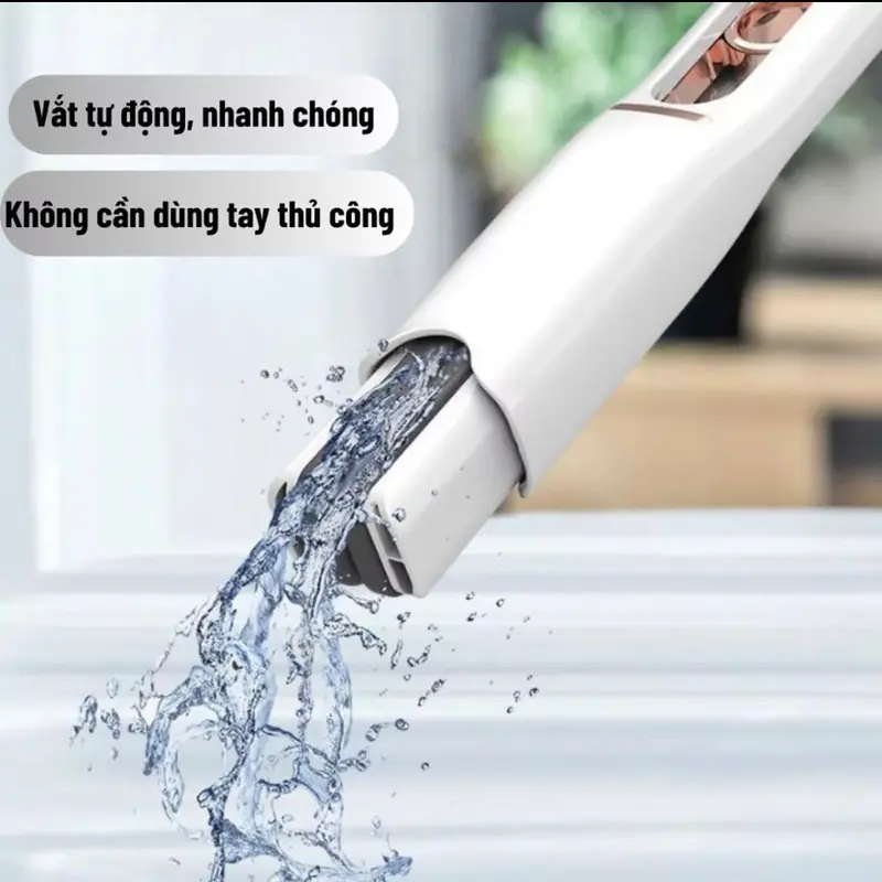 Cây Lau Chùi Tự Vắt Mini Tiện Lợi, Cây Lau Kính Ô Tô, Lau Bàn, Vệ Sinh Nhà Bếp, Phòng tắm, Sach Bóng, Không Vết Mờ Làm Sạch 1