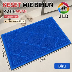 JieLiDa Keset Karpet Anti Slip PVC Mie Bihun 40x60cm Keset motif awan