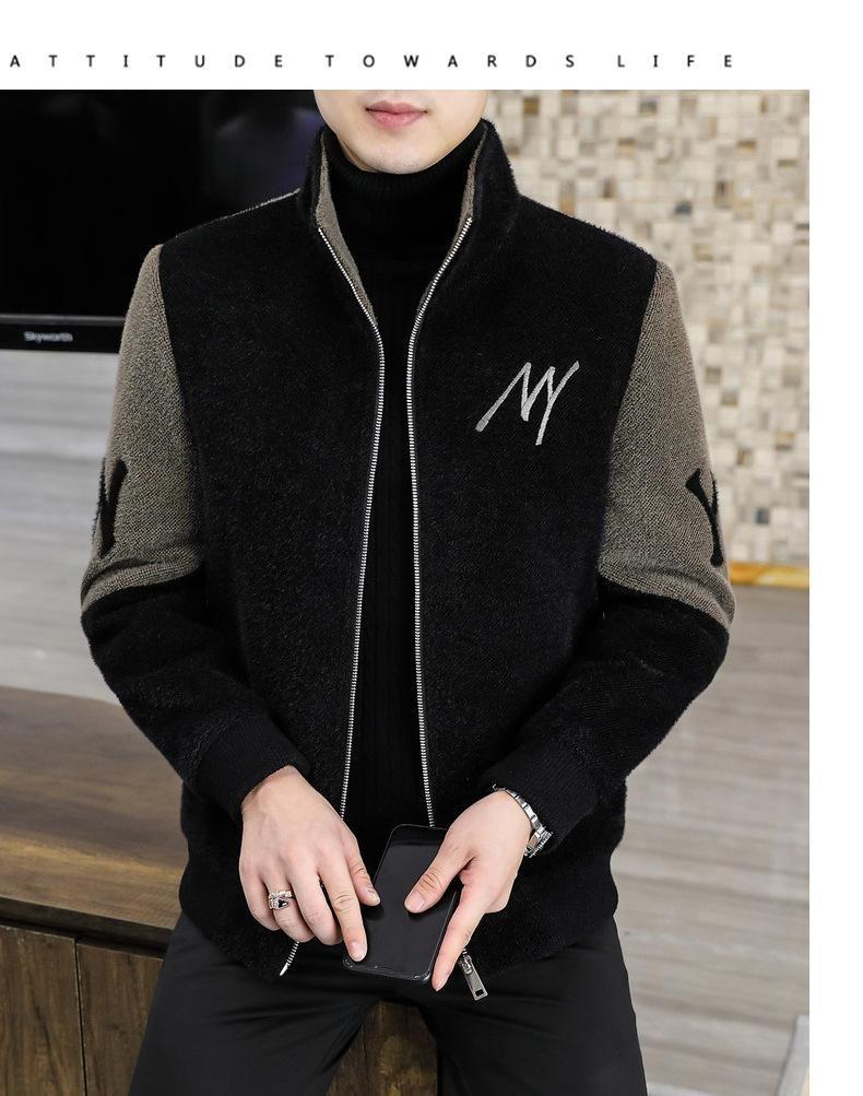 Product Introduction of 2024 new men's letter casual jacket, zipper cardigan design, comfortable and soft fabric, casual and versatile. 15