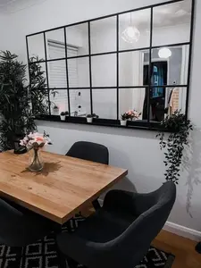 (HARGA SATUAN) Kaca Cermin Minimalis Ukuran 24cm x 24cm Tebal 2mm / Kaca Cermin Rectangular Sudah Termasuk Perekat Anti Copot