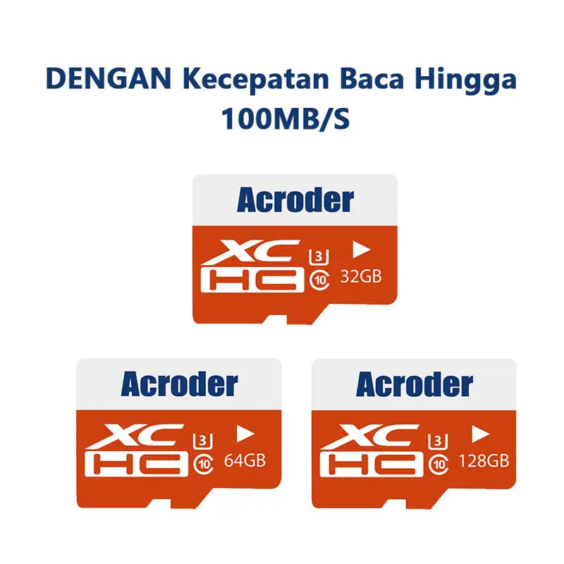 Acroder Memory Card 16/32/64/128GB Class 10/100 Mbps Micro SD Otg Storage 1