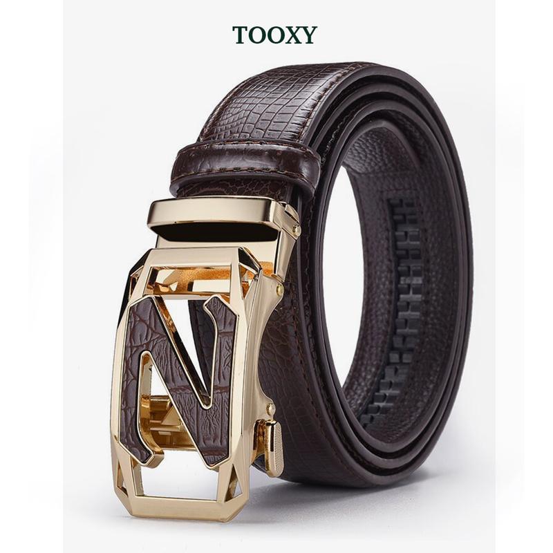 Thắt lưng nam mặt chữ Z thắt lưng nam cao cấp thời trang dây nịt da khóa tự động TL71