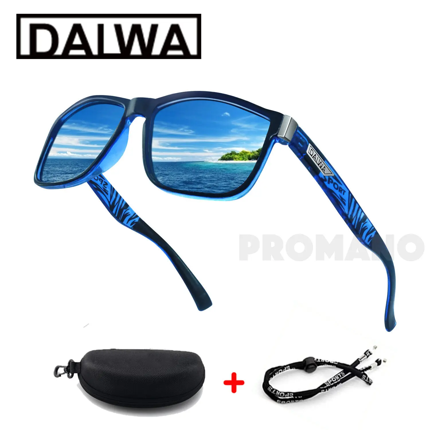 Dalwa Polarized Sports Sunglasses for Men Women Fishing Cycling Running Golf Motorcycle Baseball Tac Glasses Classic Sun Glasses UV400 Eyewear