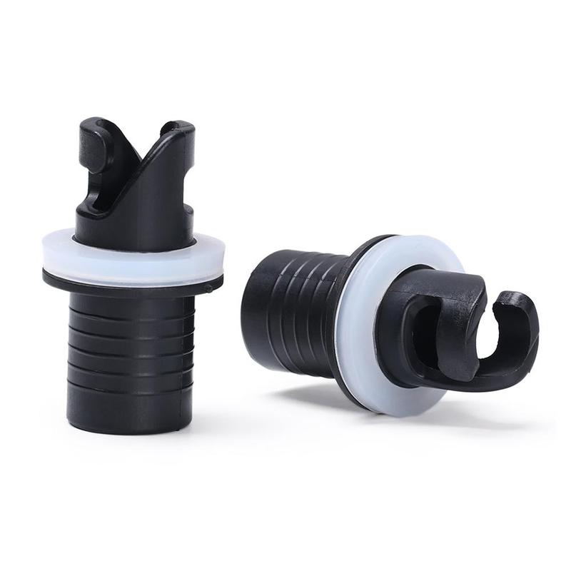Product Introduction of 1/2pcs Black PVC Water Sports Tools Electric Pumps Inflatable Boat Connector Screw Hose Adapter Fishing Kayak Accessories Air Valve Caps 16