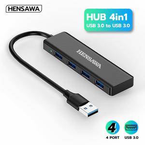 Hensawa PC639 USB Type c HUB 3.0 x4 พอร์ต 5Gbps อะแดปเตอร์ แปลงสาย โอนถ่ายข้อมูลไว สำหรับ Notebook แล็ปท็อป PC Mouse Keyboard