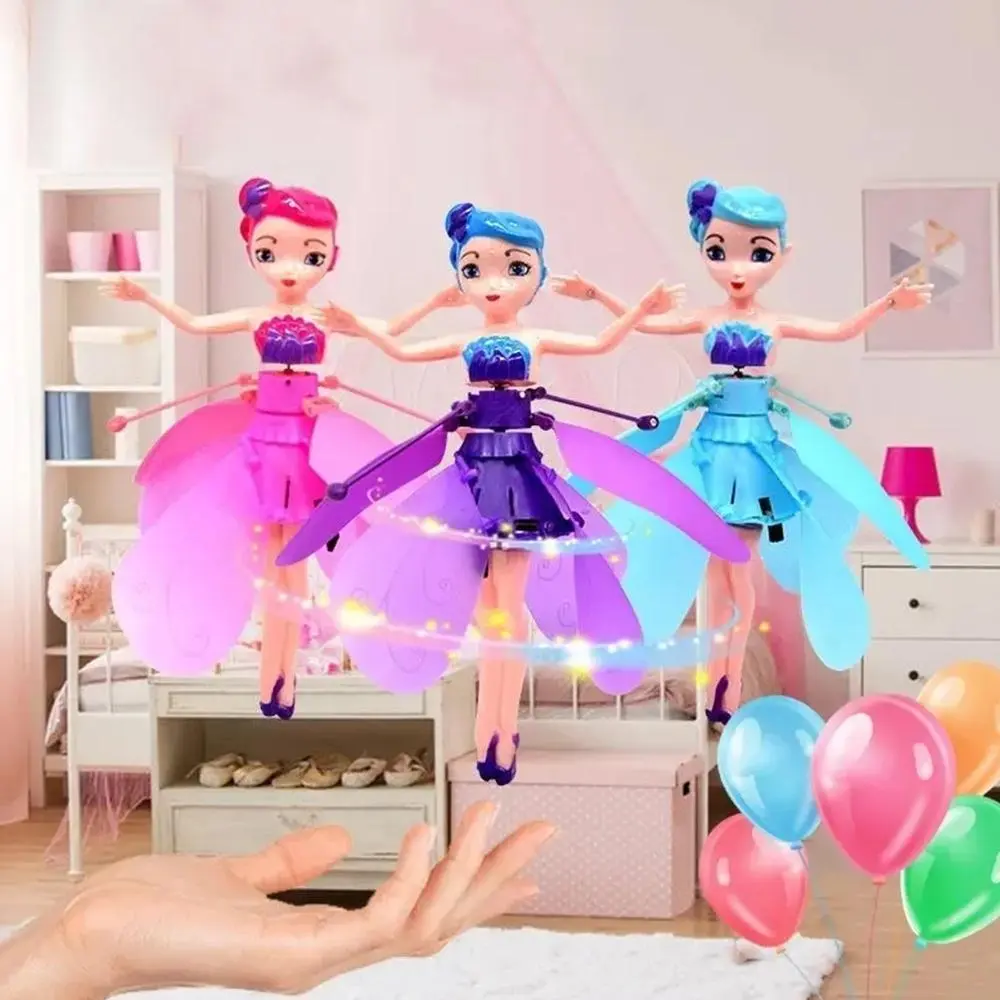 Máy Bay Cảm Ứng Búp Bê Cổ Tích Bay, Đồ Chơi Công Chúa Hồng Ngoại, Cánh Điều Khiển, Thích Hợp Cho Bé Gái, G8I8, Đồ Chơi Bay