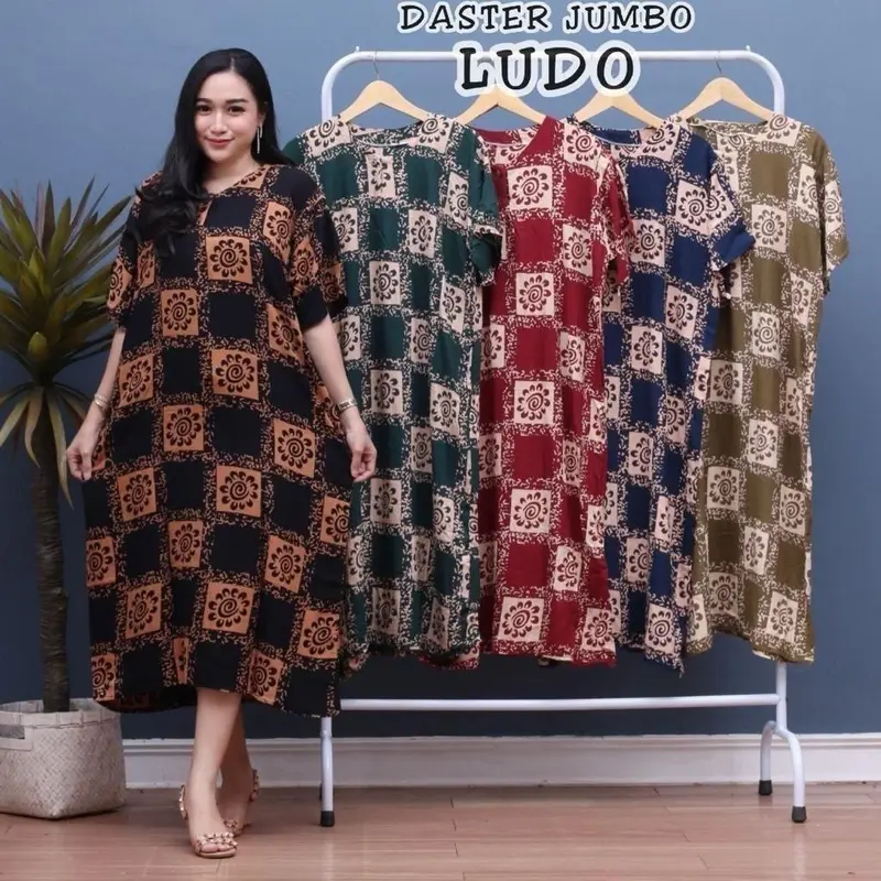 100rb Dapat 3pcs Daster Jumbo Lengan Pendek Busui Frenly Pilih motif tulis pesan Opsional/Catatan 5