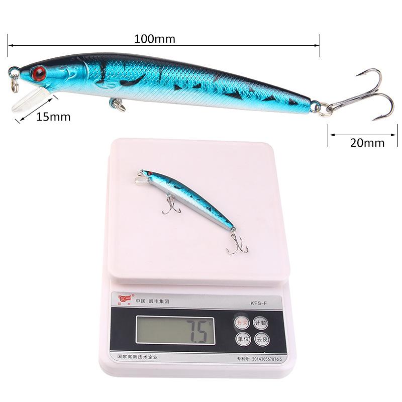 Mồi Câu Cá, 9g / 10cm, Thiết Kế Cá Tuế, Wobbler, Nổi, Thích Hợp Cho Bass Và Cá Ngựa, Mồi Cứng Nhân Tạo, Mồi Quay, Dụng Cụ Câu Cá Cá Chép Pesca, 1 Chiếc 3