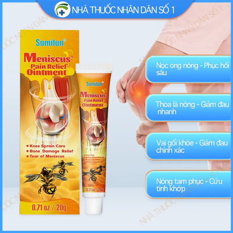 Gel massage SUMIFUN, giảm đau lưng, đau nhức đầu gối, đau vai gáy, đau khớp, đau cơ, bong gân, bầm tím và sưng tấy 0